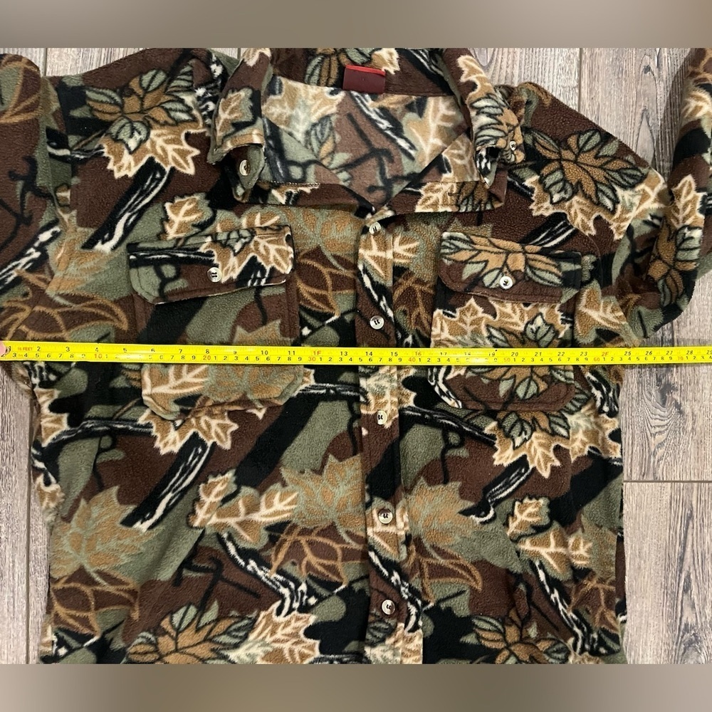 🦌 Vintage Official Hunter-Wear Camo Fleece Shirt Jacket - Women’s XL - Picture 7 of 8